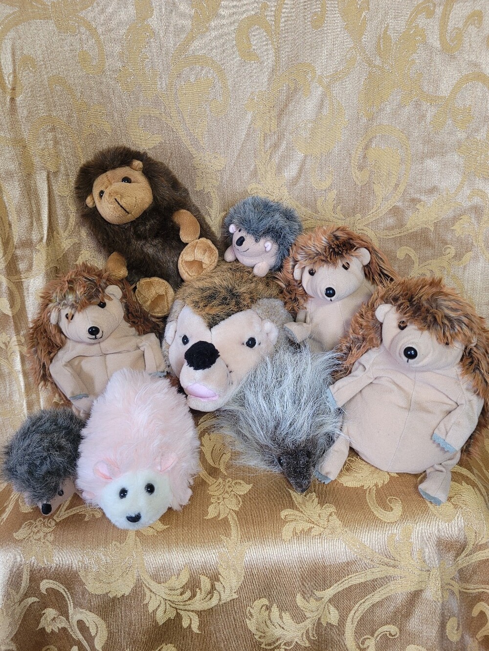 Vintage Hedgehog Plush Lot Of Toys